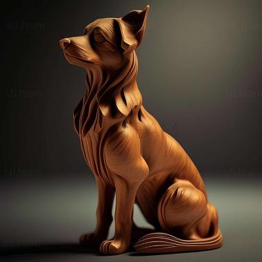 3D model Volpino Italiano dog (STL)